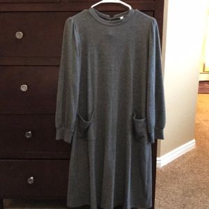 Grey winter dress